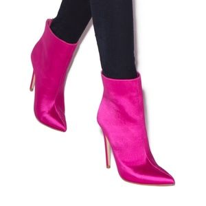 ISO SHOE DAZZLE TEZZA SATIN BOOTS